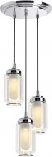 Kohler Lighting 22655-PE03-CPL - ARTIFACTS® 3 LIGHT PENDANT CLOUD