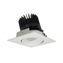 Nora NIO-4SC27XMPW/HL - 4" Iolite LED Square Adjustable Cone Reflector, 1500lm/2000lm/2500lm (varies by housing), 2700K,