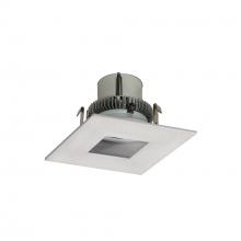 Nora NLCBC2-45527WW/10 - 4" Cobalt Click LED Retrofit, Square Pinhole, 1000lm / 12W, 2700K, White Flange