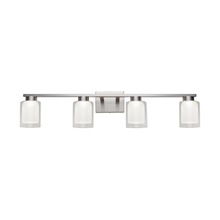 Artcraft AC7394BN - Saville Collection 4-Light Bathroom Vanity Fixture Brushed Nickel