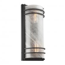 Artcraft AC8730BK - Keswick 2 Light Outdoor Wall Sconce, Black