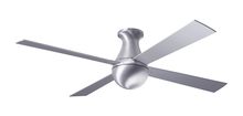 Modern Fan Co. BAL-FM-BA-52-AL-NL-001 - Ball Flush Fan; Brushed Aluminum Finish; 52" Aluminum Blades; No Light; Fan Speed Control