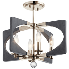 Kichler 44363DWG - Alscar™ 4 Light Semi Flush Driftwood Grey