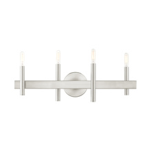 Livex Lighting 15584-91 - 4 Lt Brushed Nickel Bath Vanity