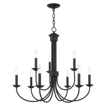 Livex Lighting 42687-04 - 9 Lt Black Chandelier