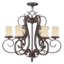 Livex Lighting 5486-58 - 6 Light Imperial Bronze Chandelier