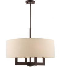  46166-07 - 4 Lt Bronze Chandelier