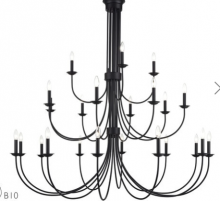 Livex Lighting 42686-04 - 24 Light Black Grande Foyer Chandelier