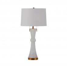 GABBY SCH-153710 - Alice Table Lamp, 2-Light, Gilded Gold, Sea Salt Linen Shade, 30"H (SCH-153710 )