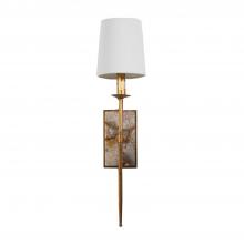 GABBY SCH-155760 - Garnet Wall Sconce, 1-Light, Gilded Gold, White Linen Shade, 4"W (SCH-155760 )