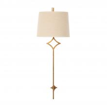 GABBY SCH-156090 - Theresa Wall Sconce, 1-Light, Antique Gold, Natural Linen Shade, 13"W (SCH-156090 )