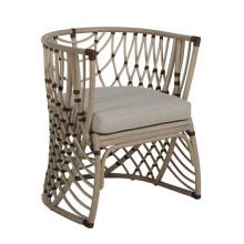 GABBY SCH-160050 - Ashley Dining Chair, Natural Rattan, Black Rattan, Herringbone Linen, 31"H (SCH-160050 )