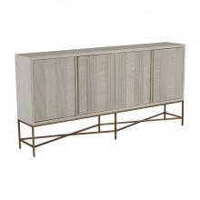 GABBY SCH-165075 - Carol Sideboard, Cerused White, Stained Brass, 72"W (SCH-165075 )