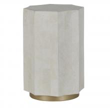 GABBY SCH-166165 - Bellany Side Table, White, Amirah Gold, 22.13"H (SCH-166165 )