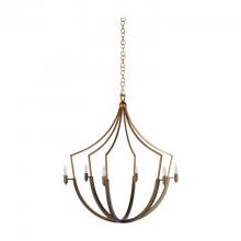 GABBY SCH-168000 - Skei Chandelier, 6-Light, Aged Brass, Champagne, 36"W (SCH-168000 )