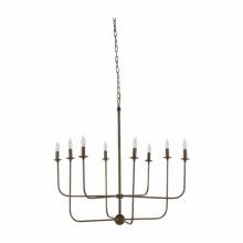 GABBY SCH-168005 - Lilly Chandelier, 8-Light, Brushed Copper, 42"W (SCH-168005 )