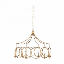 GABBY SCH-169035 - Cansa Chandelier, 6-Light, Antique Gold, 32"W (SCH-169035 )