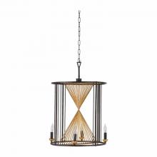 GABBY SCH-169055 - Elliott Chandelier, 4-Light, Vintage Gold, Antique Bronze, 20"W (SCH-169055 )