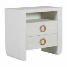 GABBY SCH-169270 - Sherie Nightstand, Cerused White, Stained Gold, 32"W (SCH-169270 )