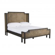 GABBY SCH-169350 - Camille Panel Bed, King, Natural Gray Rattan, Cerused Ash, 83.25"W (SCH-169350 )