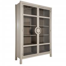 GABBY SCH-170190 - Elias Cabinet, Ceursed White, Natural Bay Interior, Antique Bronze Handles, 60"W (SCH-170190 )