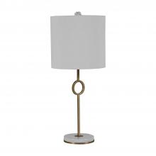 GABBY SCH-192163 - Kerry Table Lamp, 1-Light, Matte Antique Brass, White Linen Shade, 35"H (SCH-192163 )