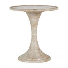 GABBY SCH-240310 - Gloria Side Table, Antique Gold Leaf, Antique Silver Leaf, 25.88"H (SCH-240310 )