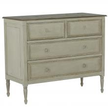 GABBY SCH-401245 - Caroline Chest, Antique White, Feather Gray, 43.5"W (SCH-401245 )