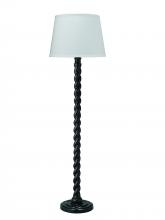 Jamie Young Co. 1BARL-FLBK - Barley Twist Floor Lamp, 1-Light, Black, 65"H 1BARL-FLBK