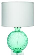 Jamie Young Co. 1CLAR-TLAQ - Clark Table Lamp, 1-Light, Aqua, 30"H 1CLAR-TLAQ