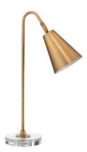 Jamie Young Co. 1GAZE-TLAB - Gazette Table Lamp, 1-Light, Antique Brass, 19.75"H 1GAZE-TLAB