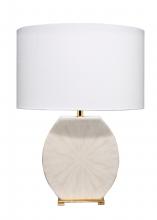 Jamie Young Co. 1RADI-TLCR - Radiant Table Lamp, 1-Light, Cream, 27"H 1RADI-TLCR