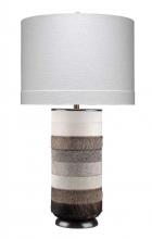 Jamie Young Co. 1WINS-TLHI - Winslow Table Lamp, 1-Light, Grey, White, 33"H 1WINS-TLHI