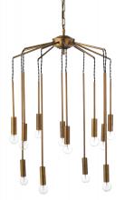 Jamie Young Co. 5CASC-CHAB - Cascade Pendant, Brass, 26"W 5CASC-CHAB