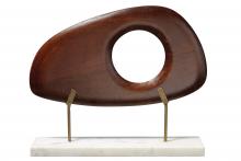 Jamie Young Co. 7BETT-MARB - Betty Sculpture, Brown, 14"W 7BETT-MARB