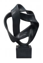 Jamie Young Co. 7INTE-OBBK - Intertwined Sculpture, Black, 10.75"W 7INTE-OBBK