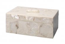 Jamie Young Co. 7PART-BXPECL - Parthenon Box, Cream, 12"W 7PART-BXPECL