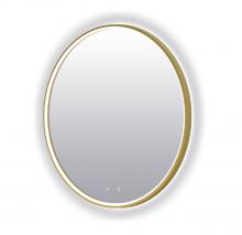 Electric Mirror BRI-2436-02V - Brilliance - Brushed Brass