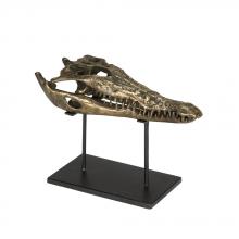 Noir AB-83M - Brass Alligator On Stand, Medium