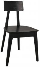 Noir AE-11CHB - Kimi Dining Chair, Black Charcoal, 31.5"H AE-11CHB