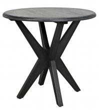 Noir AE-12CHB - Fox Side Table, Charcoal Black, 22.5"H AE-12CHB