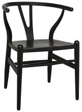 Noir AE-13CHB - Zola Dining Chair, Black Charcoal, 29"H AE-13CHB