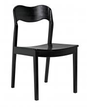 Noir AE-141CHB - Weller Dining Chair, Black Charcoal, 34"H AE-141CHB