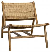 Noir AE-182T - Bundy Relax Chair, Natural, Rattan, 26"W AE-182T