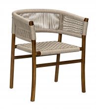 Noir AE-237T - Conrad Dining Chair, Natural, 30.5"H AE-237T