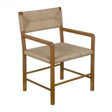 Noir AE-305T-SYN - Franco Arm Chair, Teak with Synthetic Woven