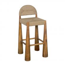 Noir AE-308L-SYN - Laredo Bar Stool, Teak with Synthetic Woven