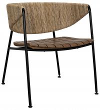 Noir AF-29 - Helena Dining Chair, Natural, Rush Seagrass, 28.5"H AF-29