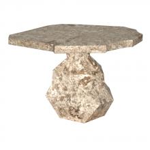 Noir AM-318WM - Rind Table, White Marble