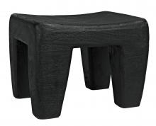 Noir AW-44BB - Sumo Stool, Black Burnt, 12"H AW-44BB